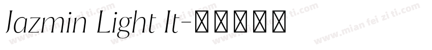 Jazmin Light It字体转换